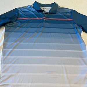Adidas pure motion, cool max men’s large golf polo nice colors.  Few light marks